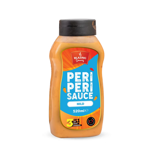 Blazing Mild Peri Peri Sauce 520ml, Subtle Spice Peri Peri Flavour
