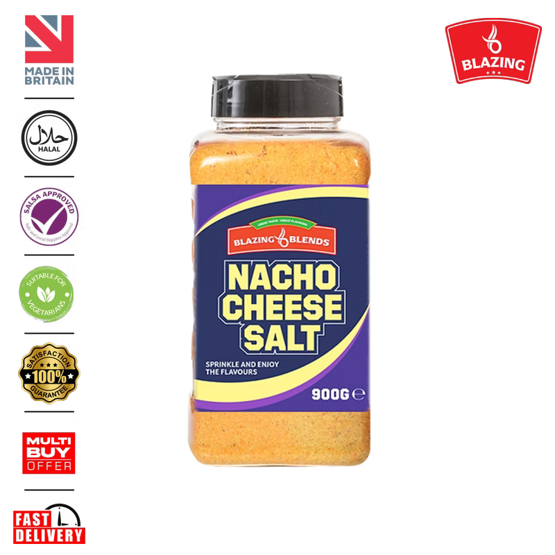 Blazing Nacho Salt Seasoning – Cheesy Nacho Chip Seasoning (900g)