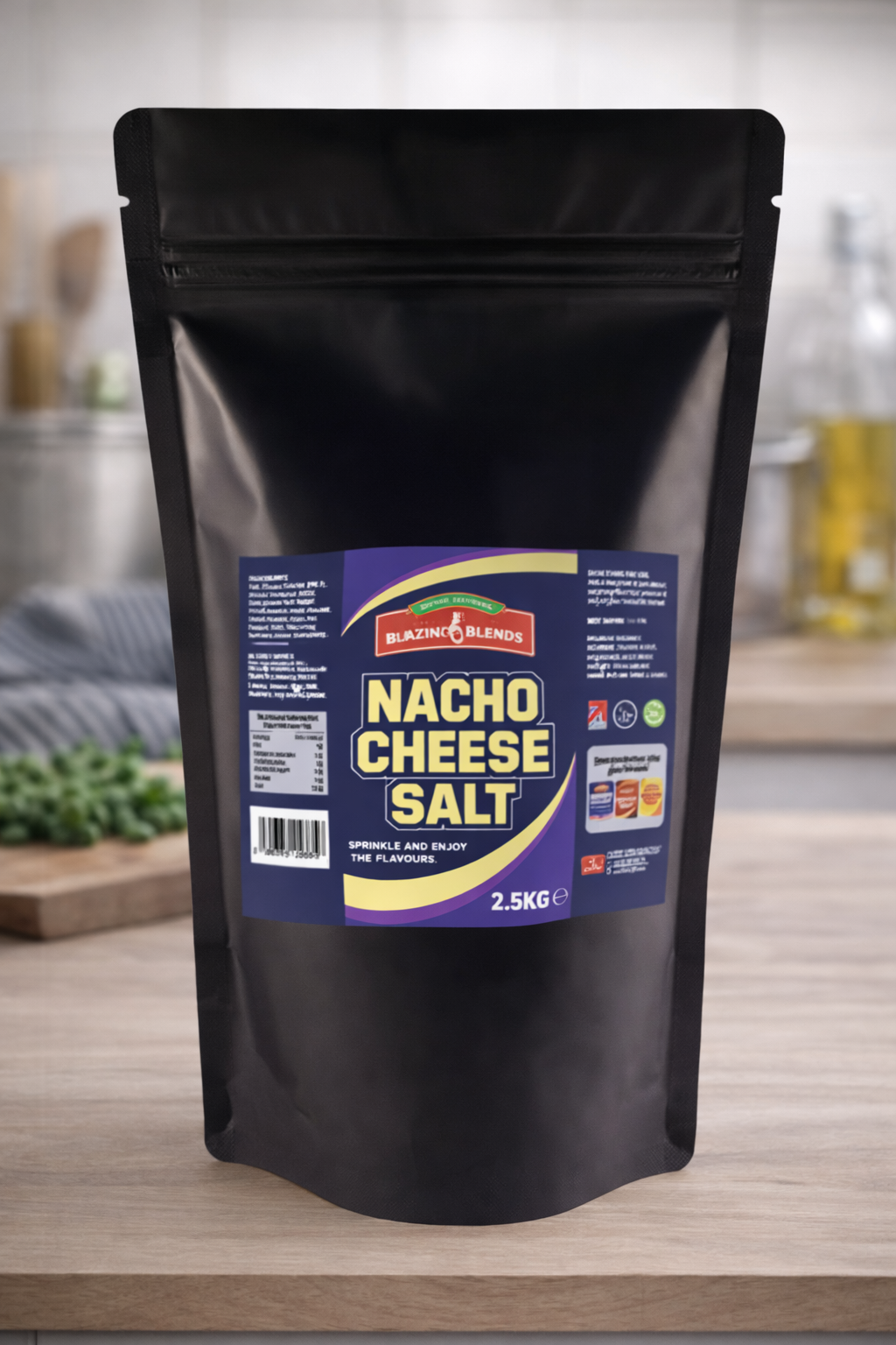 Blazing Nacho Salt Seasoning – Cheesy Nacho Chip Seasoning (2.5kg Catering Pack)