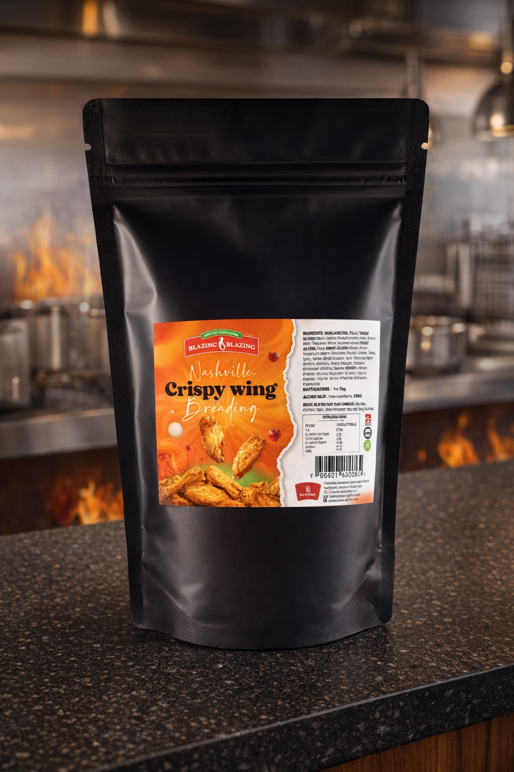Blazing Nashville Hot Chicken Bundle (4 Products) 2.5kg Each – Breading, Marinade & Sauce Kit