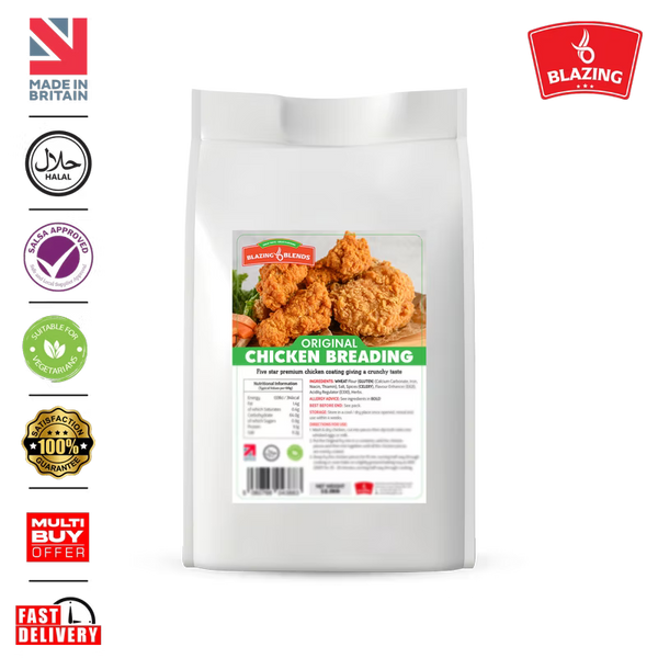 Blazing Premium Original Chicken Breading – Crispy Fried Chicken Coating 12.5kg