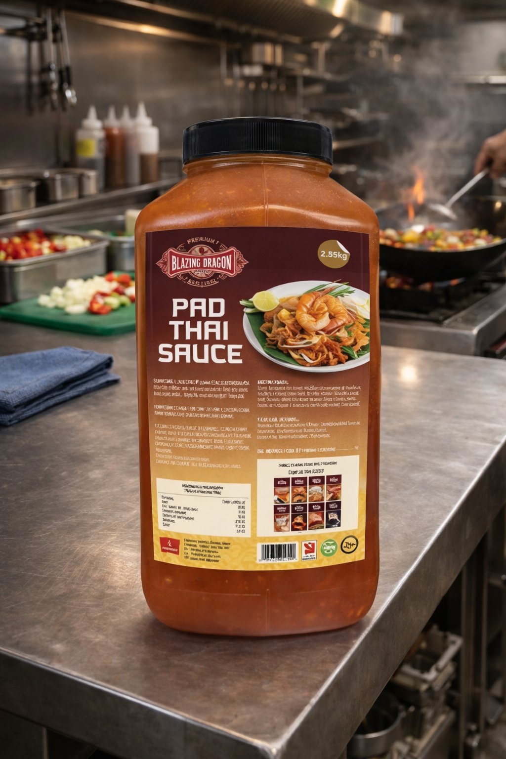 Blazing Pad Thai Sauce 2.25kg – Wholesale Thai Style Stir Fry Sauce