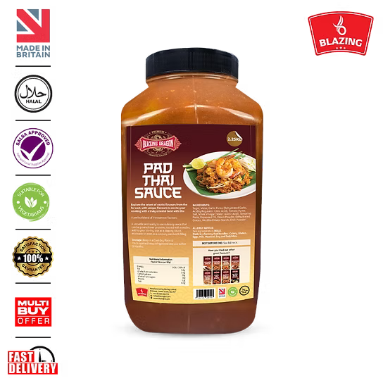 Blazing Pad Thai Sauce 2.25kg – Wholesale Thai Style Stir Fry Sauce