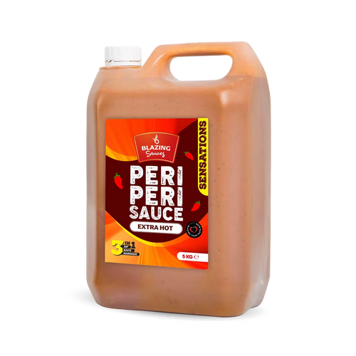 Blazing Extra Hot Peri Peri Sauce 5kg, Fiery Chicken Baste, Dip & Marinade