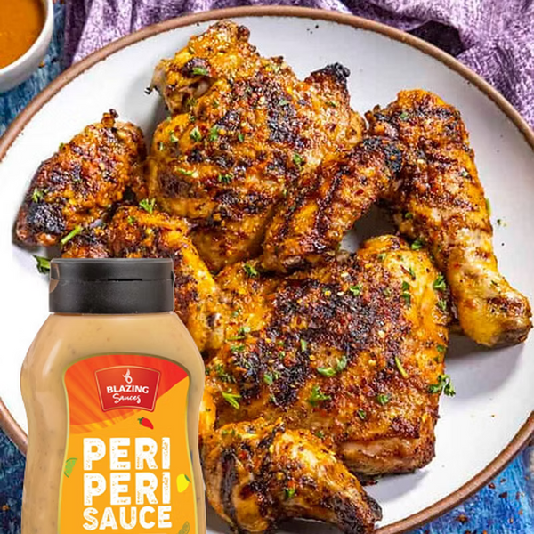 Blazing Peri Peri Mango & Lime Sauce 520ml, Sweet & Zesty Chicken Glaze, Dip & Marinade