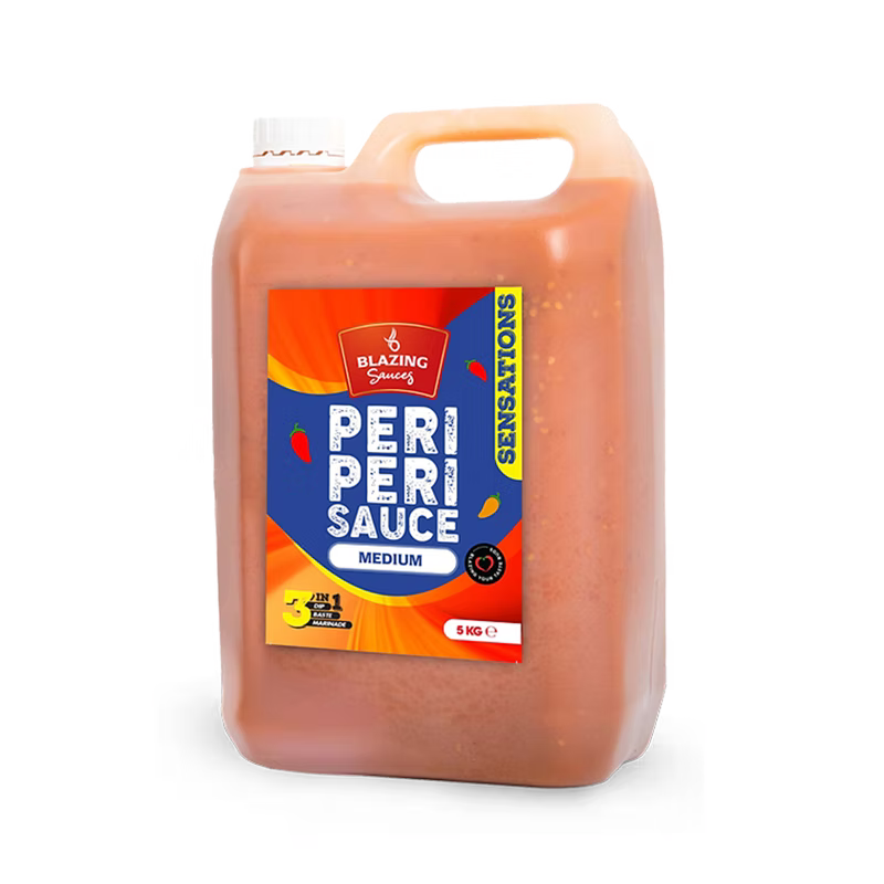 Blazing Medium Peri Peri Sauce 5kg, Bold & Balanced Peri Heat