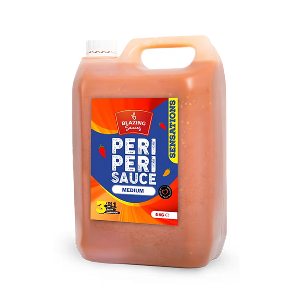 Blazing Medium Peri Peri Sauce 5kg, Bold & Balanced Peri Heat