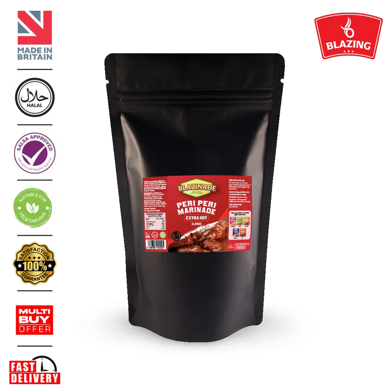 Blazing Peri Peri Extra Hot Marinade 2.5kg, Spicy Chicken & Grill Seasoning