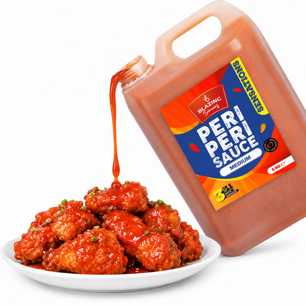 Blazing Medium Peri Peri Sauce 5kg, Bold & Balanced Peri Heat