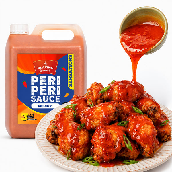 Blazing Medium Peri Peri Sauce 5kg, Bold & Balanced Peri Heat