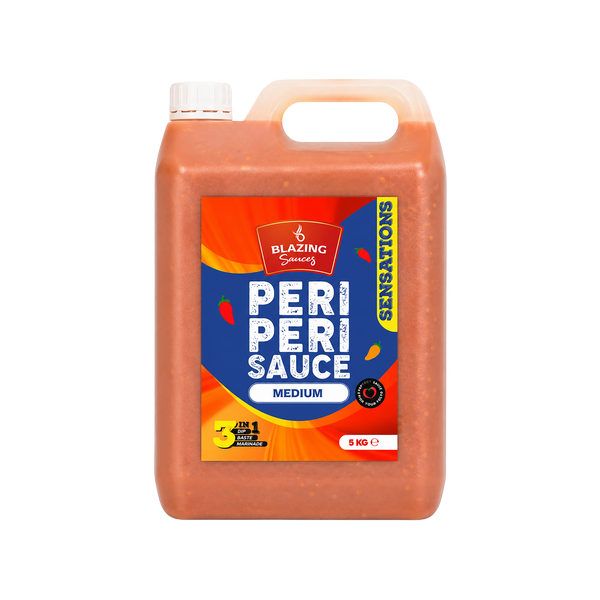 Blazing Medium Peri Peri Sauce 5kg, Bold & Balanced Peri Heat
