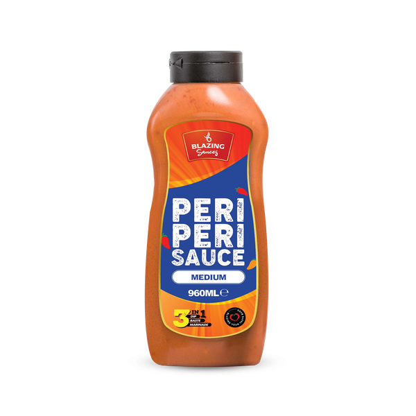 Blazing Medium Peri Peri Sauce 960ml, Bold & Balanced Peri Heat