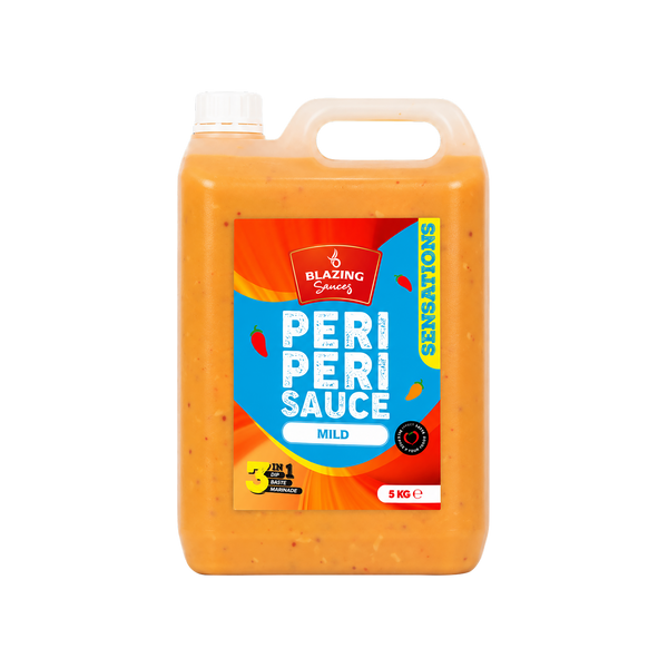 Blazing Mild Peri Peri Sauce 5kg, Subtle Spice Peri Peri Flavour