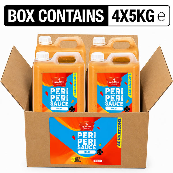 Blazing Mild Peri Peri Sauce 5kg, Subtle Spice Peri Peri Flavour