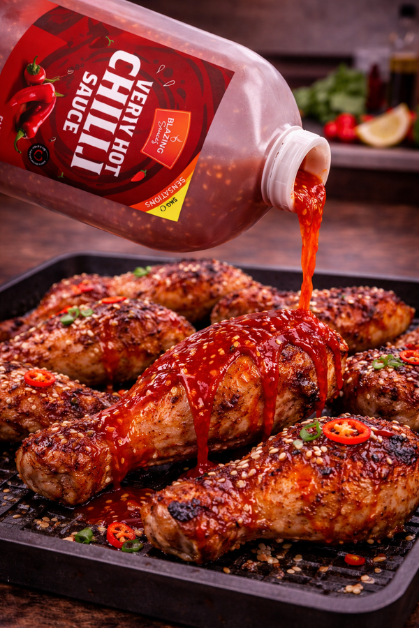 Very Hot Chilli Sauce 5kg for Chicken, Meat & Veg