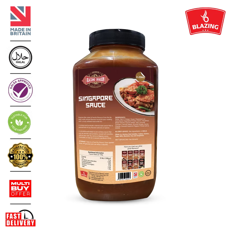 Blazing Singapore Sauce 2.25kg – Wholesale Sweet & Spicy Cooking Sauce