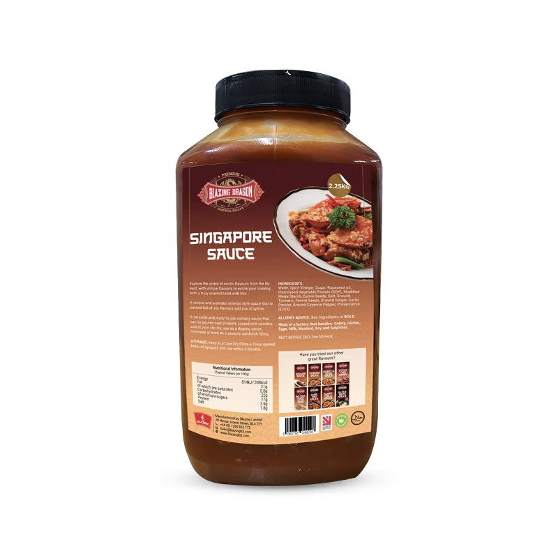 Blazing Singapore Sauce 2.25kg – Wholesale Sweet & Spicy Cooking Sauce