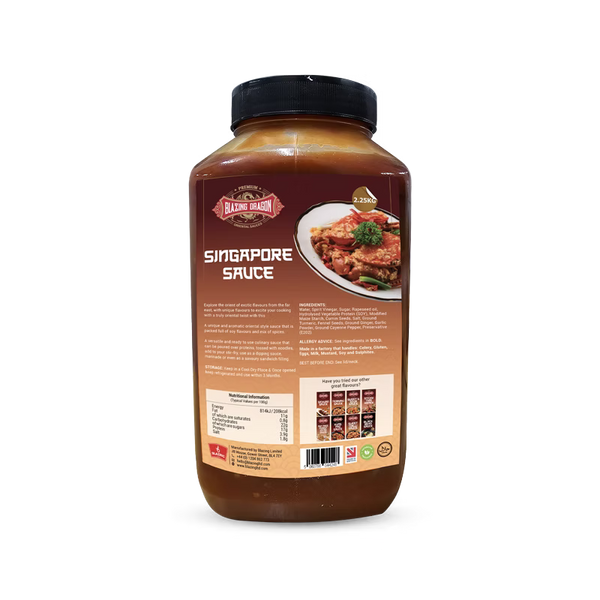 Blazing Singapore Sauce 2.25kg – Wholesale Sweet & Spicy Cooking Sauce