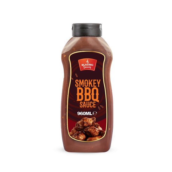 Blazing Smokey BBQ Wings Sauce 960ml, Smoky Chilli Glaze & Marinade