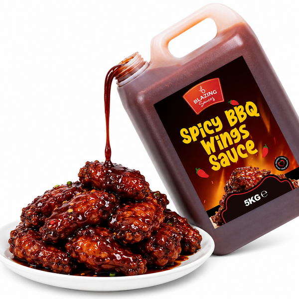 Blazing Spicy BBQ Wings Sauce 5kg, Smoky Chilli Glaze & Marinade