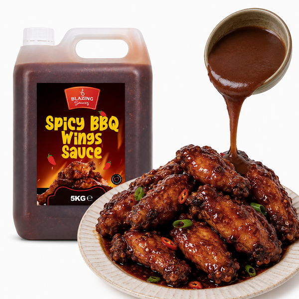 Blazing Spicy BBQ Wings Sauce 5kg, Smoky Chilli Glaze & Marinade