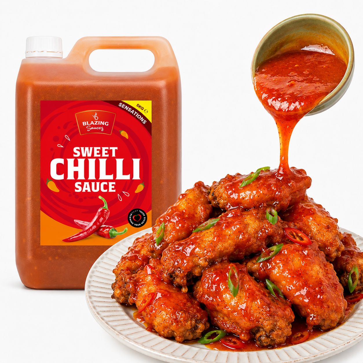 Blazing Sweet Chilli Sauce 5kg, Dip, Glaze & Marinade