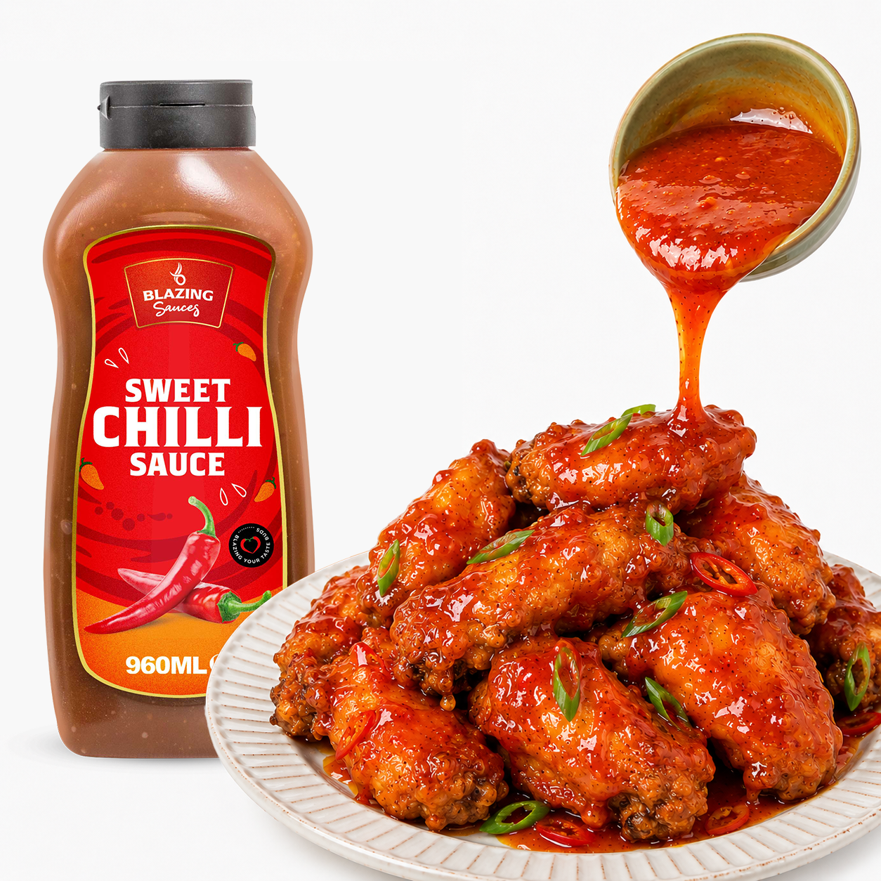 Blazing Sweet Chilli Sauce 960ml, Dip, Glaze & Marinade