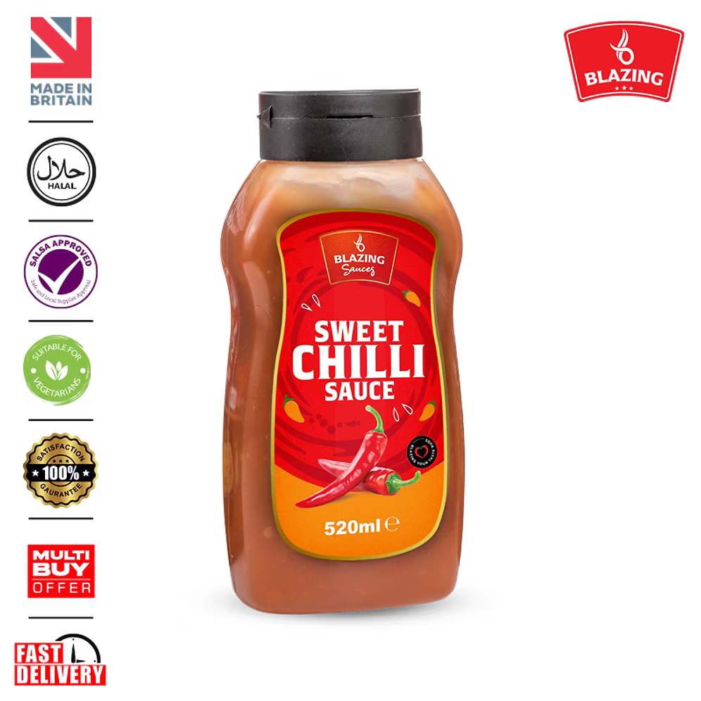 Blazing Sweet Chilli Sauce 520ml, Dip, Glaze & Marinade