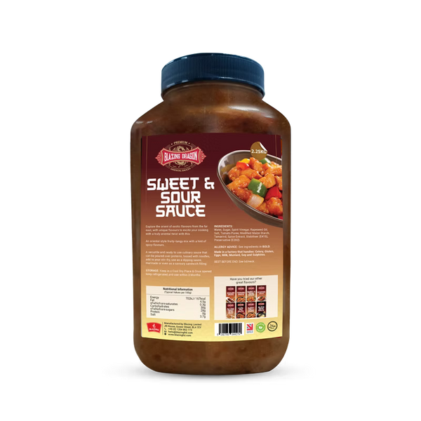 Blazing Sweet & Sour Sauce 2.25kg – Wholesale Chinese Style Cooking Sauce