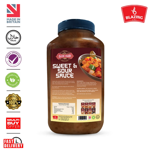 Blazing Sweet & Sour Sauce 2.25kg – Wholesale Chinese Style Cooking Sauce