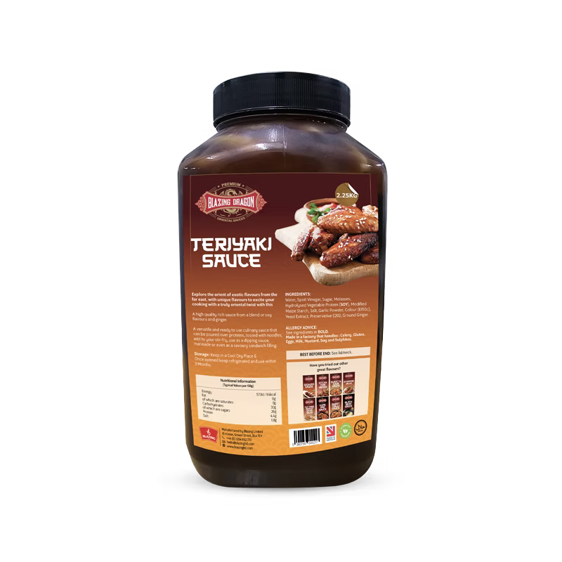 Blazing Teriyaki Sauce 2.25kg – Wholesale Japanese Style Glaze & Marinade