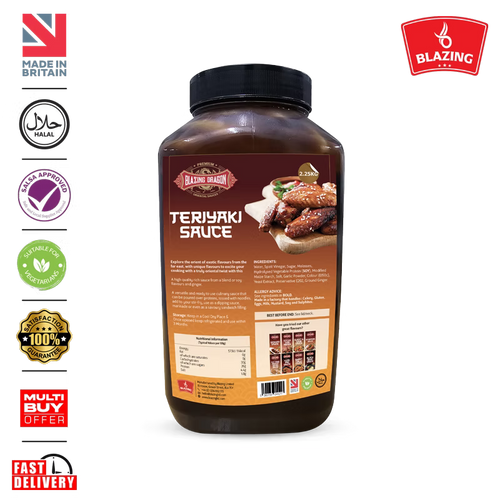 Blazing Teriyaki Sauce 2.25kg – Wholesale Japanese Style Glaze & Marinade