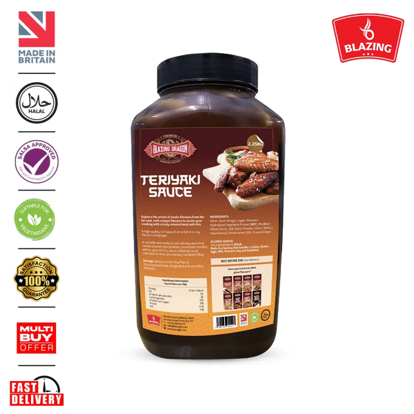 Blazing Teriyaki Sauce 2.25kg – Wholesale Japanese Style Glaze & Marinade