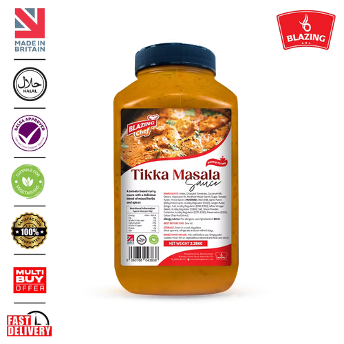 Blazing Tikka Masala Sauce 2.25kg, Creamy & Spiced Ready-to-Use Curry Sauce