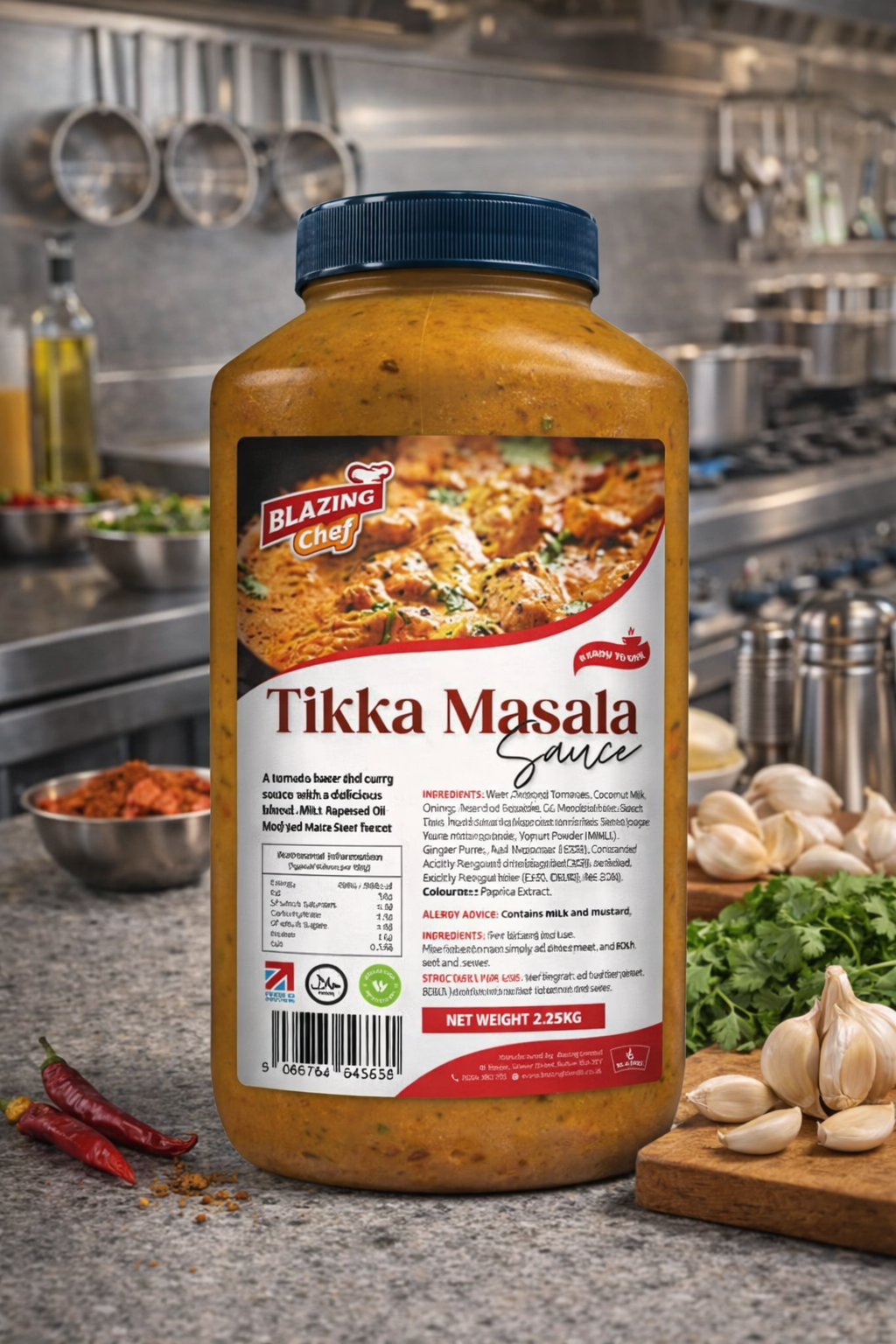 Blazing Tikka Masala Sauce 2.25kg, Creamy & Spiced Ready-to-Use Curry Sauce