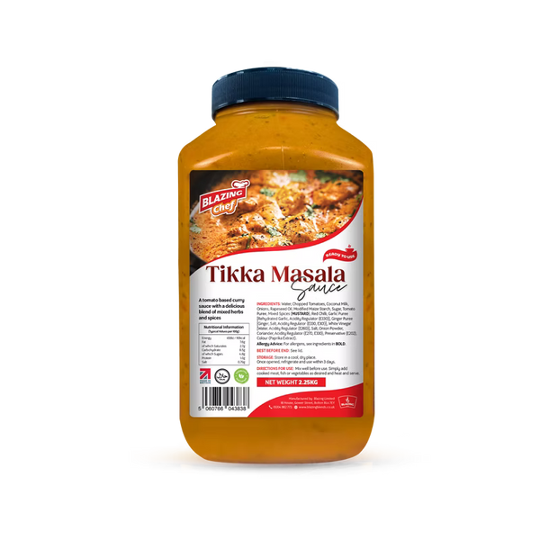 Blazing Tikka Masala Sauce 2.25kg, Creamy & Spiced Ready-to-Use Curry Sauce