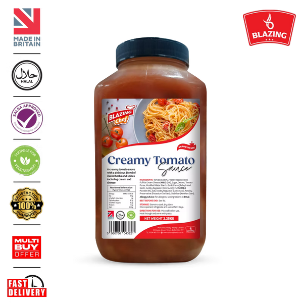 Blazing Creamy Tomato Pasta Sauce 2.25kg, Rich Ready-to-Use Cooking Sauce