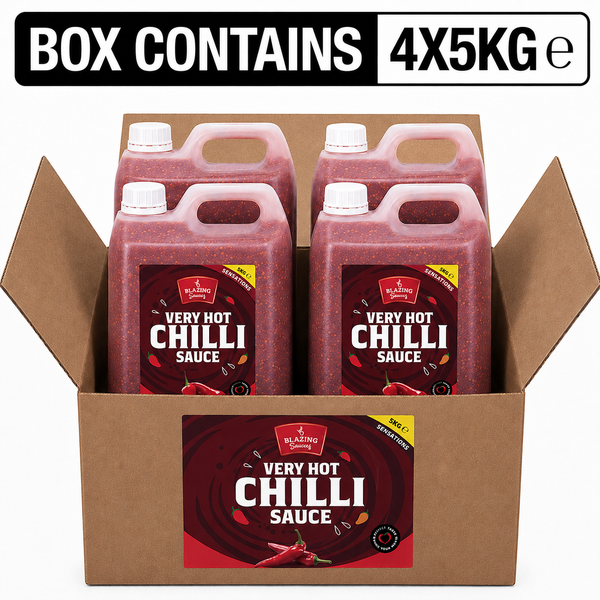 Very Hot Chilli Sauce 5kg for Chicken, Meat & Veg