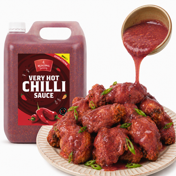 Very Hot Chilli Sauce 5kg for Chicken, Meat & Veg