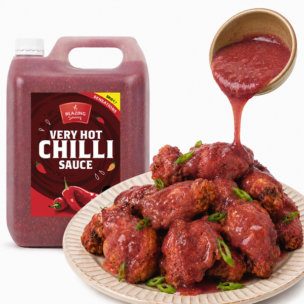 Very Hot Chilli Sauce 5kg for Chicken, Meat & Veg
