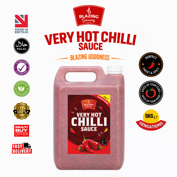 Very Hot Chilli Sauce 5kg for Chicken, Meat & Veg