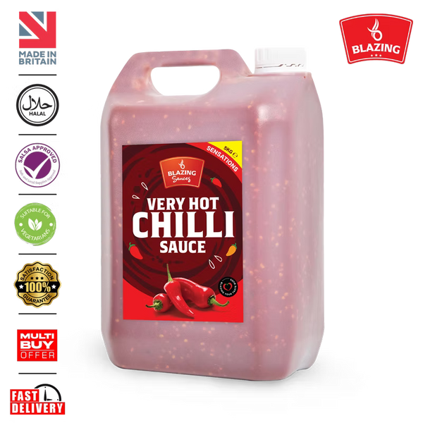 Very Hot Chilli Sauce 5kg for Chicken, Meat & Veg