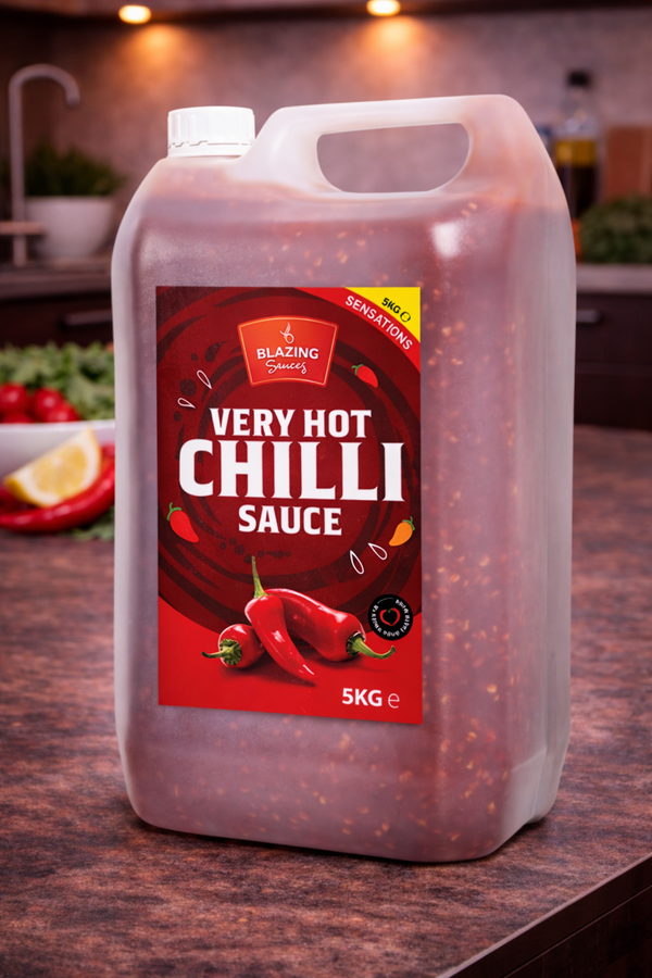 Very Hot Chilli Sauce 5kg for Chicken, Meat & Veg
