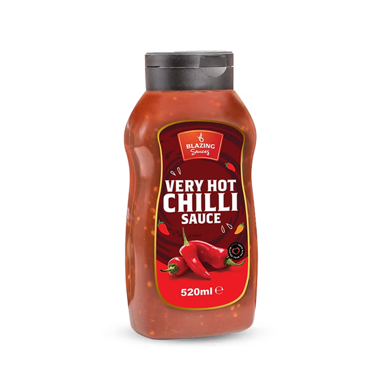 Very Hot Chilli Sauce 520ml for Chicken, Meat & Veg