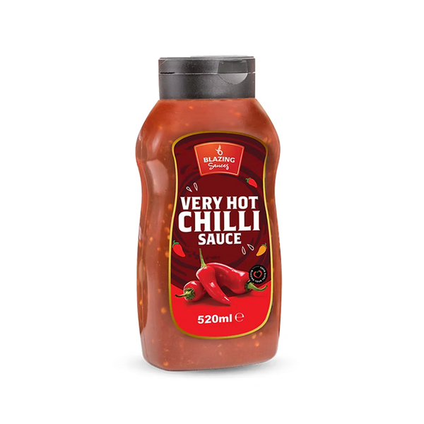 Very Hot Chilli Sauce 520ml for Chicken, Meat & Veg