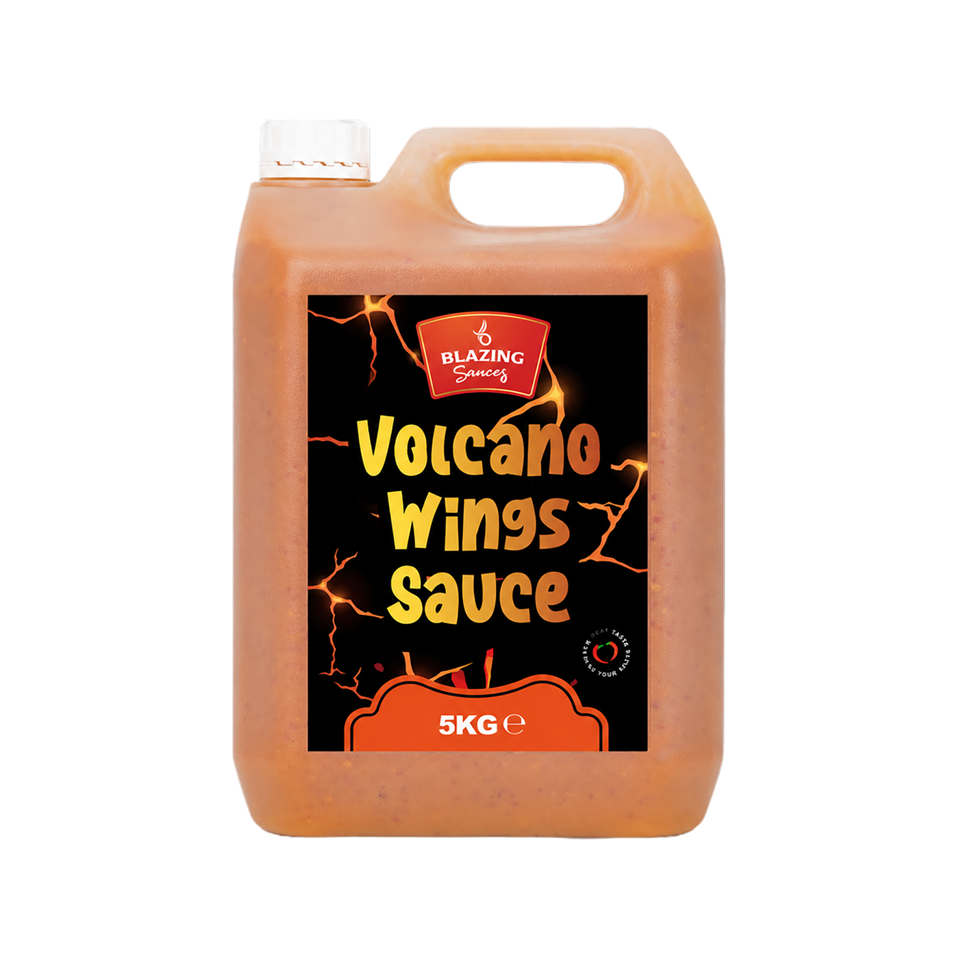 Blazing Volcano Chicken Wings Sauce 5kg, Hot and Tangy Wing Sauce, Dip and Dressing